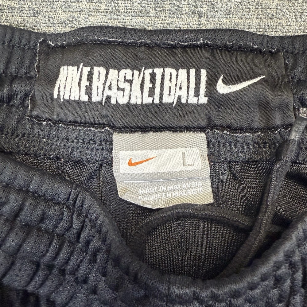 Vintage Nike Basketball Pants Mens Large‎ Black Ankle Zip Y2K Track Joggers